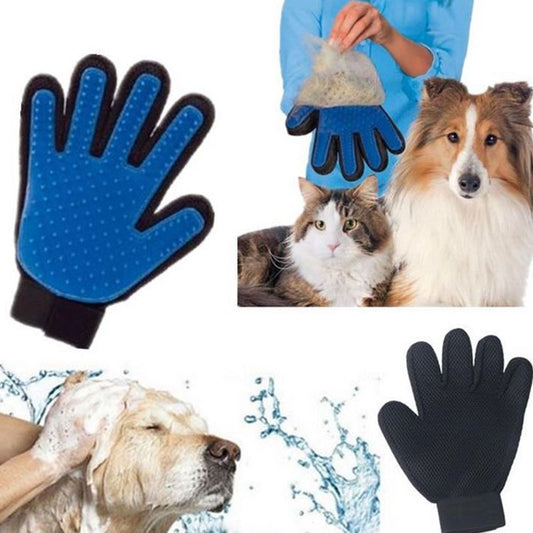 Pet Cat Dog Grooming Bath Magic Glove Hair Massage Mitt Fur Cleaning Comb Brush