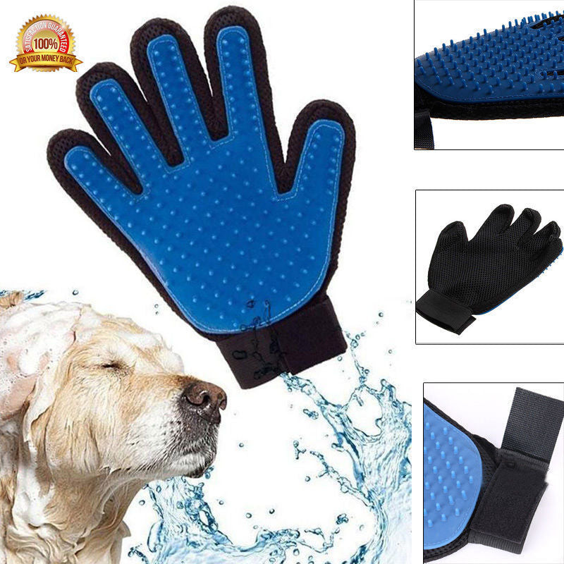 Pet Cat Dog Grooming Bath Magic Glove Hair Massage Mitt Fur Cleaning Comb Brush