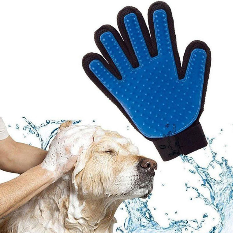 Pet Cat Dog Grooming Bath Magic Glove Hair Massage Mitt Fur Cleaning Comb Brush